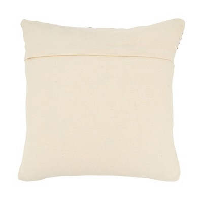 18'' Multicolor Woven Rainbow Stripe Down Filled Throw Pillow