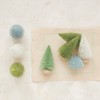 Storied Home 10-Piece Plastic Bottle Brush Trees with Wood Bases, Green, Blue and Mint Color - 2 of 2