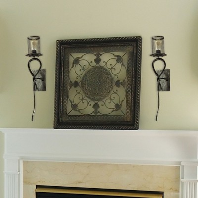 Dale Tiffany Lighting Ernie 1 - Light Sconce in  Silver/Black