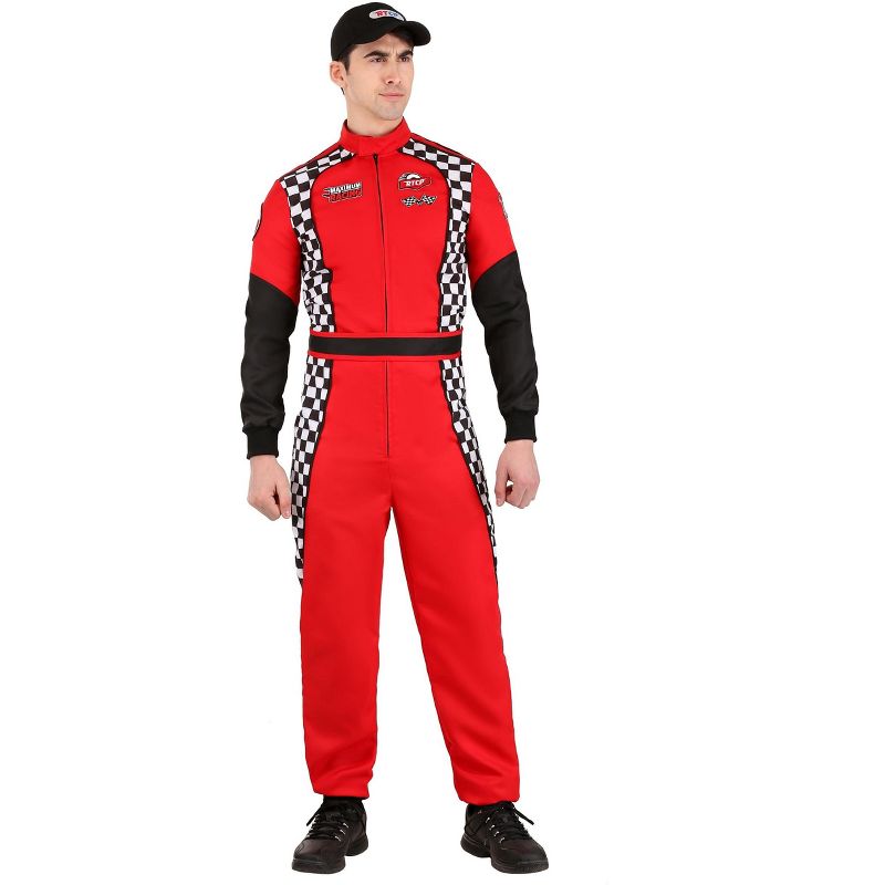 HalloweenCostumes.com Swift Race Car Driver Men's Costume, 1 of 8