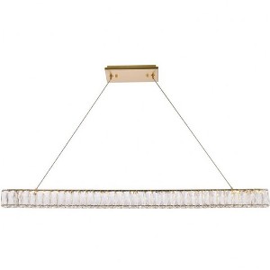 Elegant Lighting Monroe 1 - Light Pendant in  Gold - 1 of 4