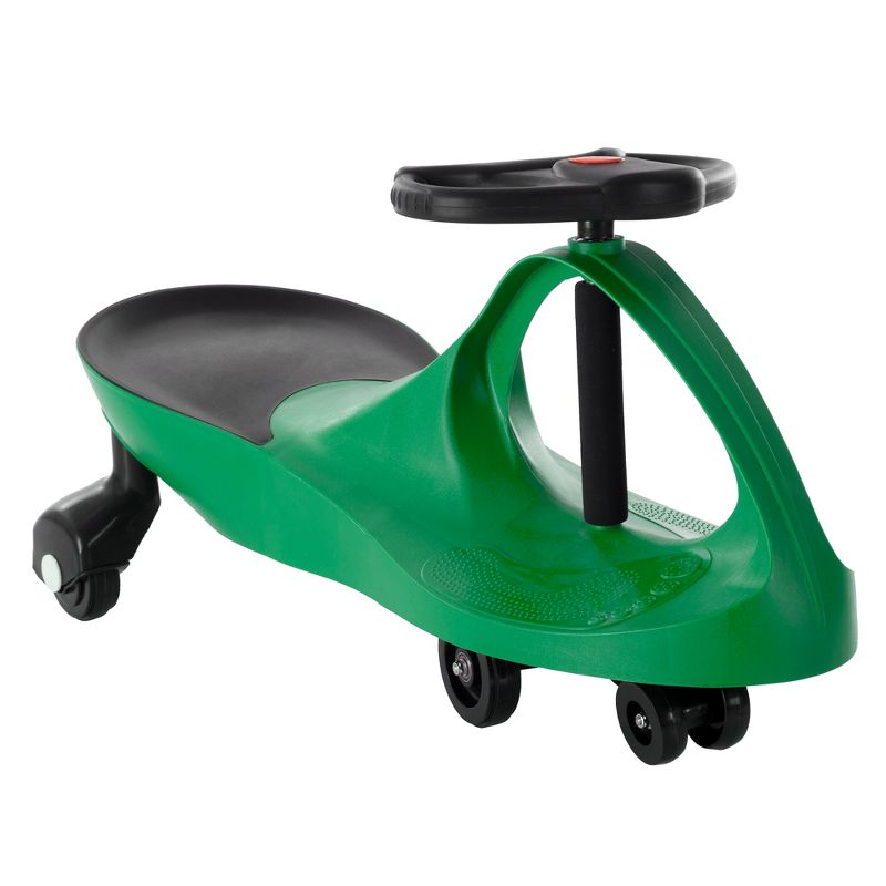 Toy Time Kids' Zig Zag Wiggle Car Ride-On  - Green, 1 of 7