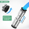 Unique Bargains Nickel Plated Brass Plastic Push to Connect One Way Check Valve 2 PCS - 4 of 4