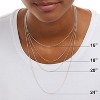 Sterling Silver Thin Box Chain Necklace, 0.8mm in Yellow Gold or Silver, 16"-30" Lengths - 4 of 4