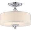 Quoizel Lighting Downtown 3 - Light Semi-Flush Mount in  Polished Chrome - 2 of 4