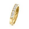 Ross-Simons 0.50 ct. t.w. Channel-Set Diamond Wedding Band in 14kt Yellow Gold - 3 of 4