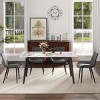 62" Modern Rectangular Dining Table for 6,Sintered Stone Top with Black Metal Legs,Small Space Kitchen or Dining Room Table-Maison Boucle - 3 of 4