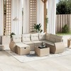 vidaXL Garden Sofa Set Beige - 2 of 4