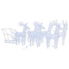vidaXL Reindeers & Sleigh Christmas Decoration 320 LEDs Acrylic - 2 of 4
