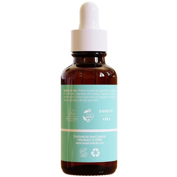 Sérum Hidratante de Ginseng Seoul Ceuticals Korean Skin Care - Sérum de Brillo de Té Verde K Beauty - Cuidado Coreano con Centella, 1oz 6
