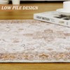 Area Rugs for Living Room Bedroom Non Slip Machine Washable Soft Vintage Rugs Low Pile Retro Floral Accent  Rug - 3 of 4