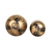 Set of 2 Footed Planters Brass Metal by Foreside Home & Garden - 4 of 4