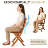 Karl Home |Patio Acacia Wood Folding Chair(Set Of 4) - 3 of 4