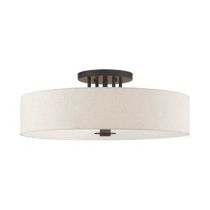 Livex Lighting Meridian 6 - Light Semi-Flush Mount in  English Bronze - 1 of 1