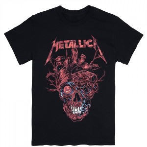 Adult Metallica Heart Skull T-Shirt - 1 of 2