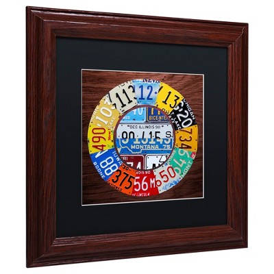 Trademark Fine Art -Design Turnpike 'Clock Square' Matted Framed Art