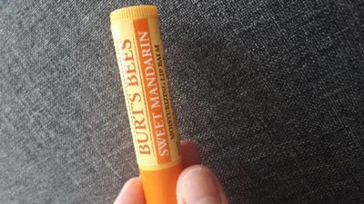 Burt's Bees Throwback Sweet Mandarin Lip Balm Tin 0.3 oz. blister box