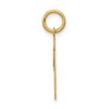 Black Bow Jewelry 14k Yellow Gold, Athletic Collection, Small Polished Number 19 Pendant - 2 of 4