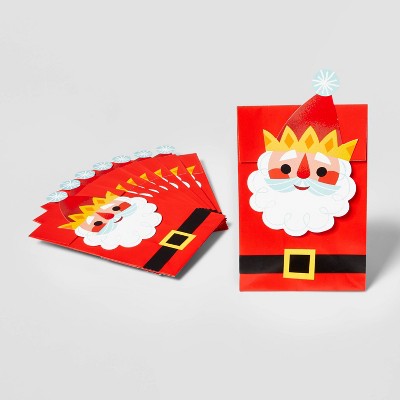 8ct Santa Character Paper Gift Bags - Wondershop™