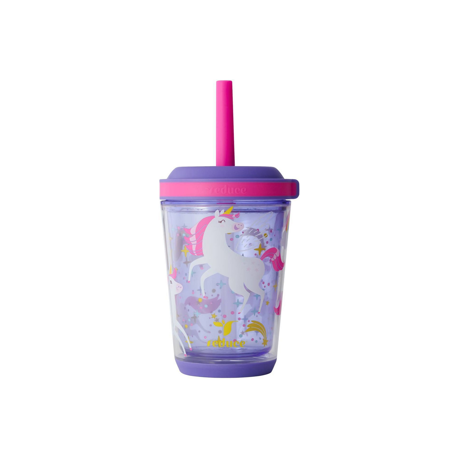 Reduce 12oz Cartwheel Straw Cup Unicorn Magic