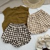 MyKids-USA Baby Checkerboard Pattern Casual Summer Shorts - 2 of 4