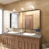 Apmir 60 in. W x 30 in. H Rectangular Aluminum Alloy Framed and Tempered Glass Wall Mirror in Matte Black - 2 of 4
