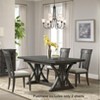 Roundhill Furniture Grant Nailhead Trim Upholstered Dining Chairs, Beige, Set of 2, - 2 of 4