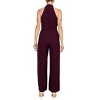 EG PRO Women Crepe Jumpsuit Stretch Criss Cross Halter Neckline Sleeveless With Pockets - 4 of 4