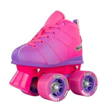 Crazy Skates Adjustable Rocket Roller Skates For Girls And Boys - Great Beginner Kids Quad Skates