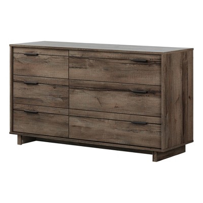Fynn 6 Drawer Double Dresser Fall Oak - South Shore