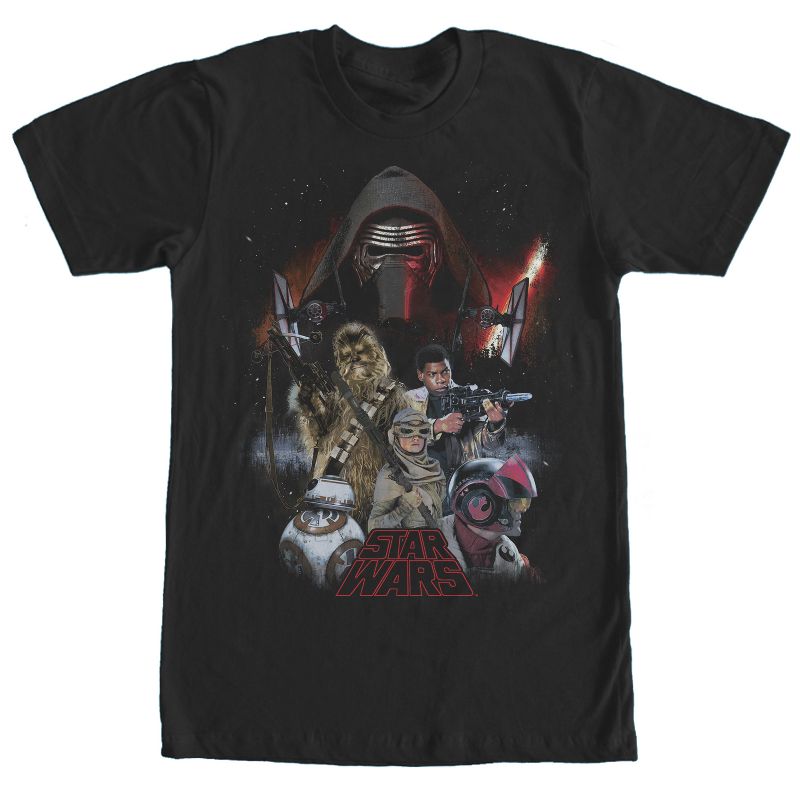 Men's Star Wars The Force Awakens Characters T-Shirt, 1 of 5
