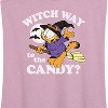Women's - Garfield - Witch Way To The Candy Graphic Racerback Tank - 2 of 4
