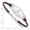 Black Bow Jewelry Sterling Silver Sigma Kappa Greek Life Strand Bracelet 7 Inch - 2 of 3