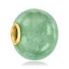 Ross-Simons 16mm Green Jade Bead Pendant in 14kt Yellow Gold Size 0.63 - 3 of 4