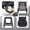 SEVOBAL Pet Strollers Pet Bike Trailer Dog Cart for Bicycle Pets, Easy Folding Cart Frame, Quick Release Wheel, Non-Slip Floor, Black, 59"*30"*34" - 2 of 4