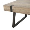 PAGED 30 Inch Barrel Shape Coffee Table Simple Modern Side Table for Indoor and Outdoor, Magnesium Oxide Material - 2 of 4