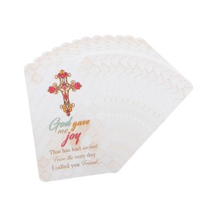 God Gave Me Joy Friend Cream Check 4 x 3 Paper Pocket Bookmarks Pack of 12 - 1 of 2