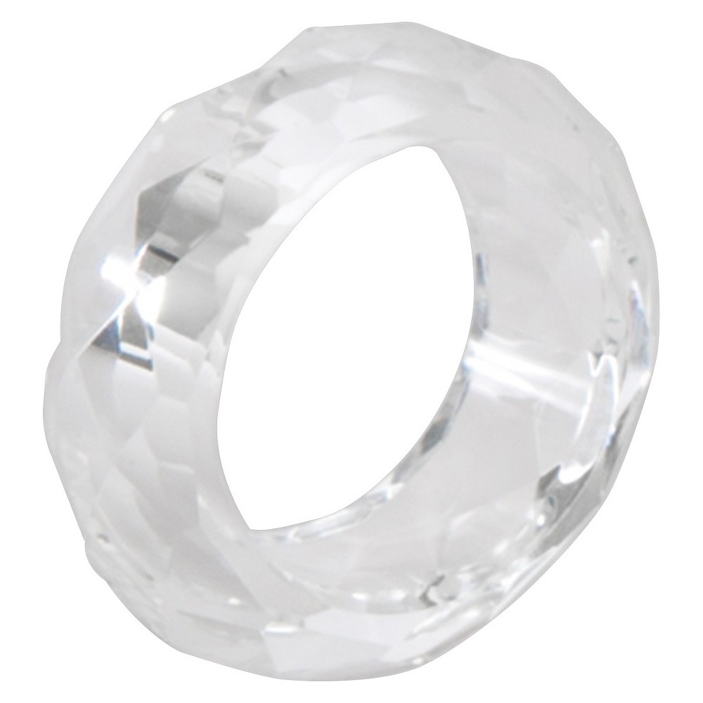 UPC 789323238610 product image for Crystal Napkins Rings - Clear (Set of 4) | upcitemdb.com