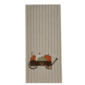 Park Designs Pumpkin Cart Embroidered Dishtowel Set of 2 - 1 of 3