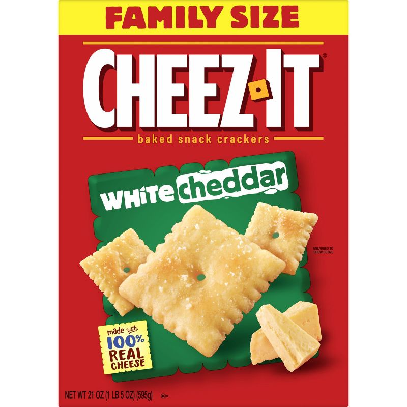Cheez-It White Cheddar Baked Snack Crackers - 21oz, 3 of 7