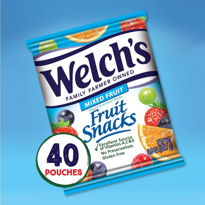 Welch&#39;s Fruit Snacks Mixed Fruit - 32oz/40ct, 4 of 9