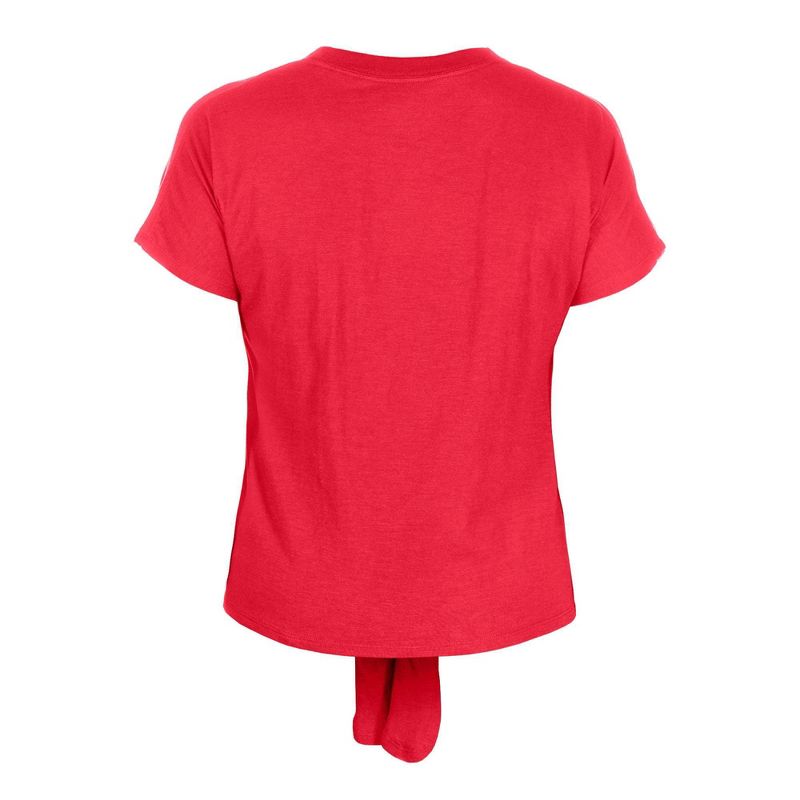 MLB Cincinnati Reds Women&#39;s Front Knot T-Shirt, 2 of 7