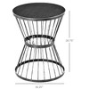 Lyngins Ceramic Garden Stool with Double-Coin Knotted Ring Design, Outdoor Side Table for Patio, Versatile Patio End Table, Decorative Outdoor Table - 2 of 4