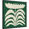 30" x 30" Delighted Floral II Emerald by Moira Hershey Framed Canvas Wall Art Print - Amanti Art: Modern Botanical Lithograph - 2 of 4