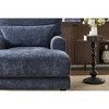 Sapphtopaz 1pc Modern Accent Chair Upholstered Chaise Lounge Chair with Metal Legs, Living Room Chair Leisure Sofa Recliner - 4 of 4