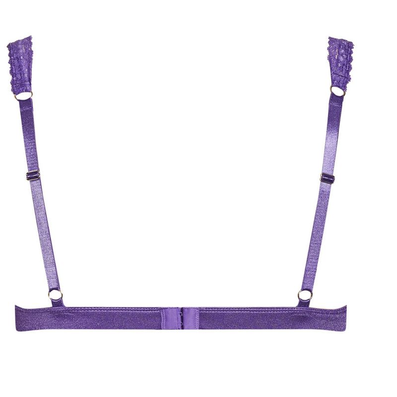 Women's Plus Size Portia Split Cup Bralette - purple | FOX & ROYAL, 4 of 4