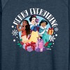 Women's - Disney - Merry Everything Lightweight French Terry Wide Neck Long Sleeve Graphic Shirt - 2 of 4