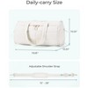 Puffer Gym Bag for Women, Lightweight Duffel Bag with Shoe Compartment, Weekender Bags - 4 of 4