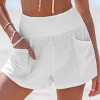 Women's High-Rise Cover-Up Shorts with Elastic Waistband - Cupshe - 2 of 4