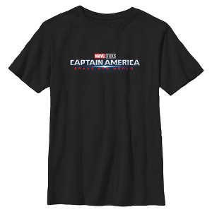 Boy's Captain America: Brave New World Official Movie Logo T-Shirt - 1 of 4